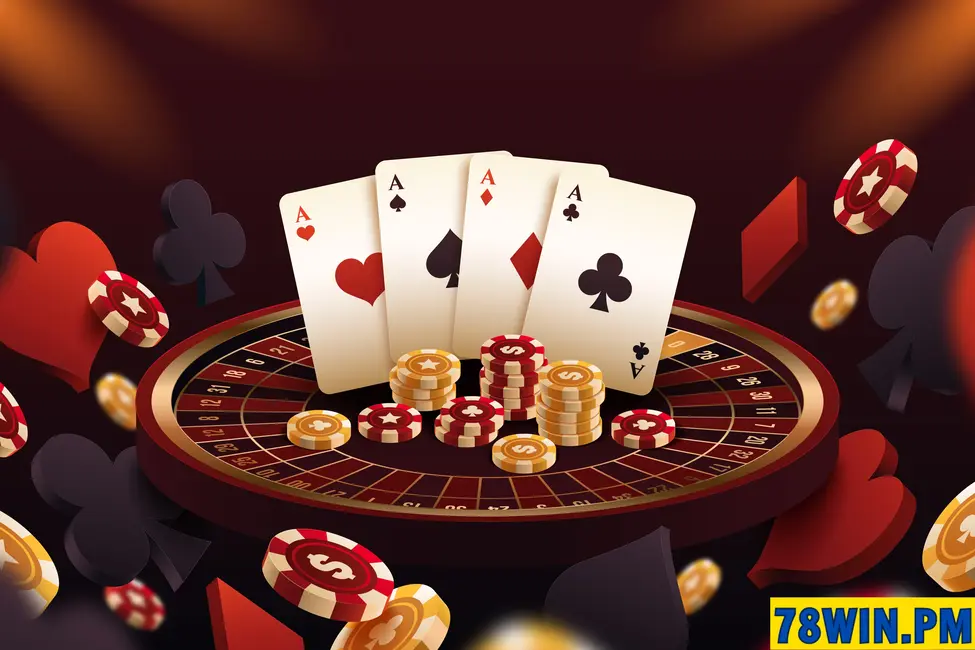 Quay roulette và chơi bài để giành chiến thắng cùng các quân Át may mắn.